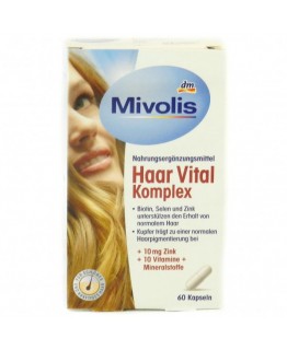 Витамины Mivolis Haar vital komplex для волос 60 капсул