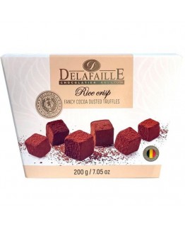Конфеты шоколадные Delafaille трюфель Rice crisp 200г Конфеты шоколадные Delafaille трюфель Rice crisp 200г