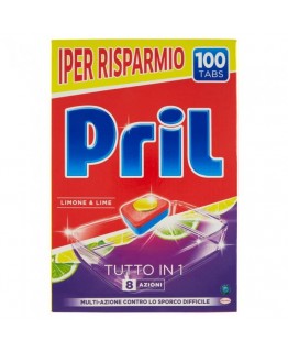 Таблетки для посудомоечной машины Pril 100 tabs 1.800кг Таблетки для посудомоечной машины Pril 100 tabs 1.800кг