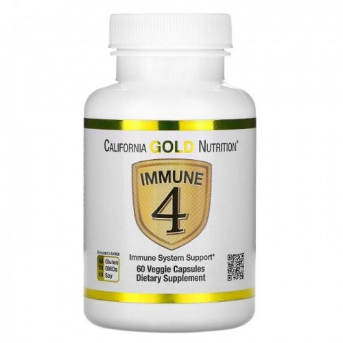 Витамины California Gold Nutrition Immune 4 60 капсул Витамины California Gold Nutrition Immune 4 60 капсул