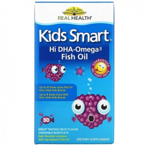 Витамины Real Health Kids Smart Omega3 30шт Витамины Real Health Kids Smart Omega3 30шт