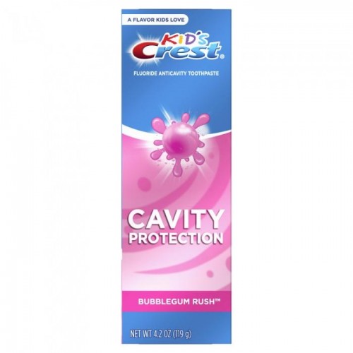 Зубная паста Crest Kids Cavity Protection Bubblegum 119г для детей Зубная паста Crest Kids Cavity Protection Bubblegum 119г для детей