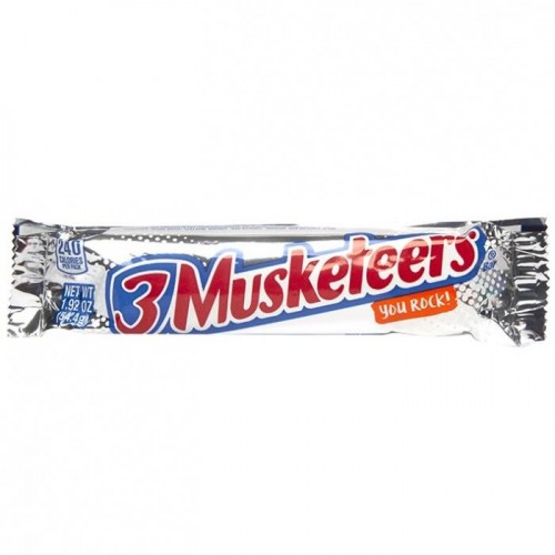 Конфеты шоколадные 3 Musketeers you rock батончик 60г Конфеты шоколадные 3 Musketeers you rock батончик 60г