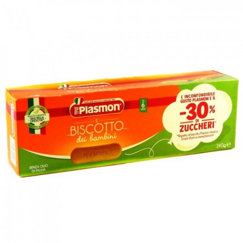 Дитяче печиво Plasmon -30% di Zuccheri від 6 місяців 240г Дитяче печиво Plasmon -30% di Zuccheri від 6 місяців 240г