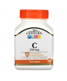 Витамины 21st Century Vitamin С 250 мг, 110шт