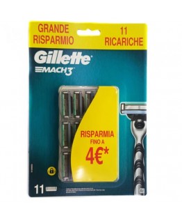 Сменные кассеты для Gillette Mach3 11шт Сменные кассеты для Gillette Mach3 11шт