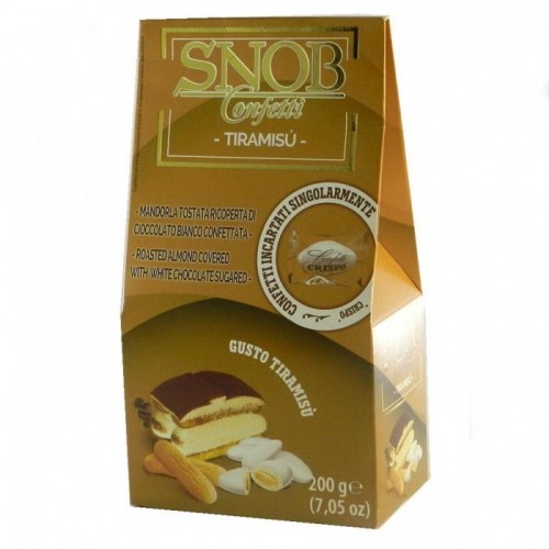 Конфеты SNOB миндаль в шоколаде вкус тирамису 200г Конфеты SNOB миндаль в шоколаде вкус тирамису 200г