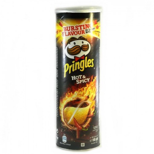 Чипсы Pringles Hot & Spicy острые 165г Чипсы Pringles Hot & Spicy острые 165г