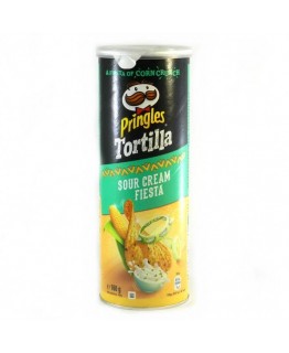 Чипсы Pringles кукурузные сметана и зелень 160г