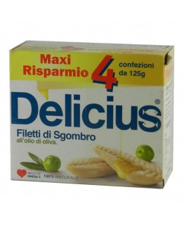 Филе скумбрии Delicius в оливковом масле 4 * 125г
