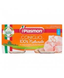 Пюре Plasmon кролик от 4 мес 2*80г