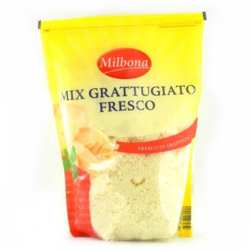 Сыр твердый Milbona mix grattugiato fresco 500г Сыр твердый Milbona mix grattugiato fresco 500г