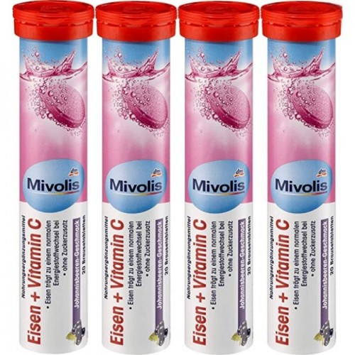 Вітаміни Mivolis eisen+vitamin C 20 шт Вітаміни Mivolis eisen+vitamin C 20 шт
