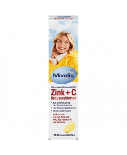 Вітаміни Mivolis Zink+C 20шт