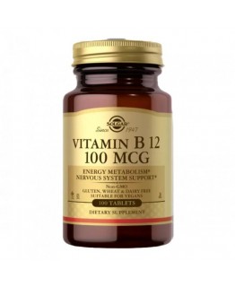 Витамины Solgar B12 (100mcg) 100шт