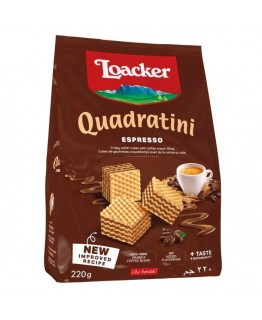 Вафли Loacker Quadratini эспрессо 220 г Вафли Loacker Quadratini эспрессо 220 г