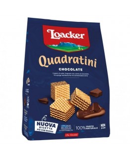 Вафли Loacker Quadratini шоколадные 250 г