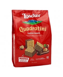 Вафли Loacket Quadratini napolitaner 250 г Вафли Loacket Quadratini napolitaner 250 г
