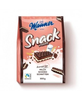 Вафли Manner Snack minis с какао кремом 300г