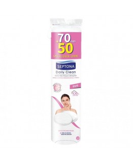 Ватные диски Septona sensitive touch duo 120 шт