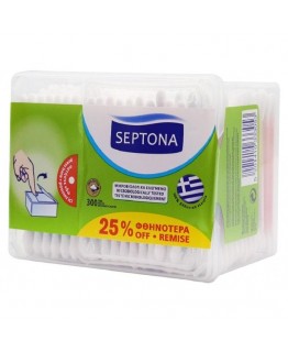 Ватные палочки Septona с диспенсером 300 шт
