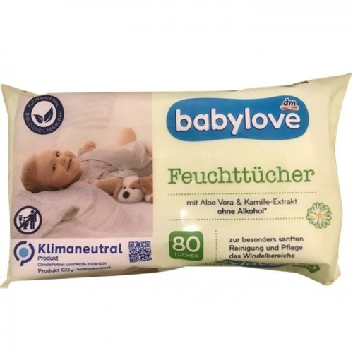 Влажные салфетки Baby love Feuchttucher 80 шт Влажные салфетки Baby love Feuchttucher 80 шт