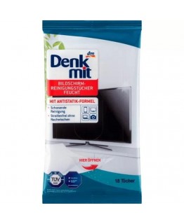 Влажные салфетки Denk mit для гаджетов и мониторов ТВ 20шт Влажные салфетки Denk mit для гаджетов и мониторов ТВ 20шт