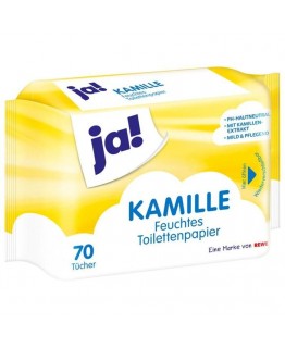 Влажная туалетная бумага Ja! Kamille 70шт