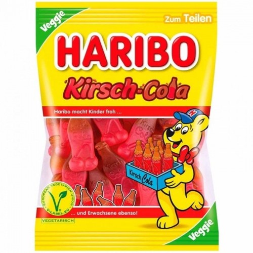 Желейки Haribo Kirsch cola 200 г Желейки Haribo Kirsch cola 200 г