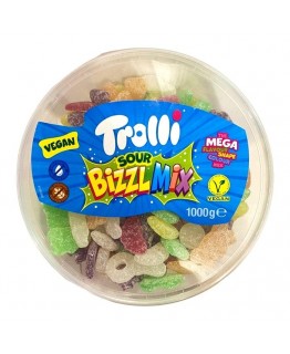 Желейки Trolli Bizzl mix с фруктовым вкусом 1 кг