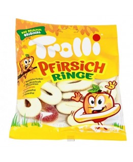 Желейки Trolli Pfirsich ringe 150 г Желейки Trolli Pfirsich ringe 150 г