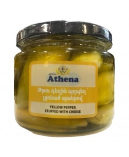 Желтый перчик Athena фаршированный сыром 290 г Желтый перчик Athena фаршированный сыром 290 г
