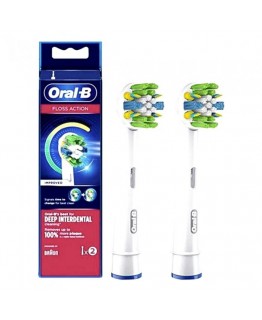 Сменные насадки Oral-B Floss Action для электрической зубной щетки 2шт Сменные насадки Oral-B Floss Action для электрической зубной щетки 2шт