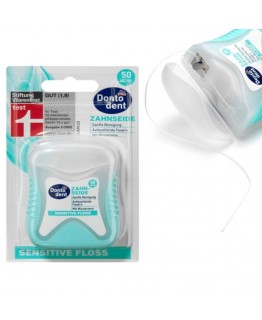 Зубная нить Dontodent sensitive 50м