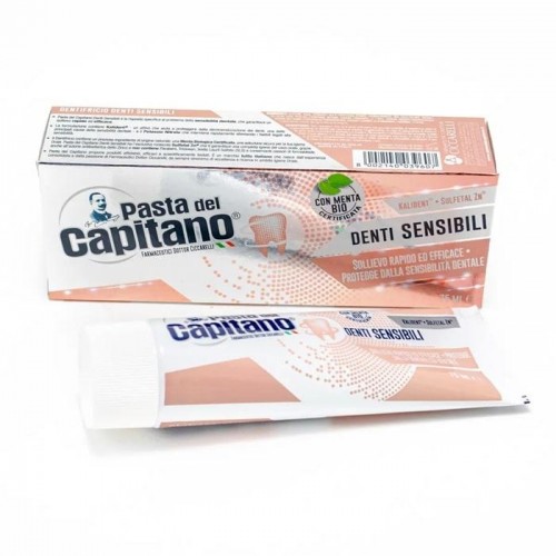 Зубная паста Capitano denti sensibili для чувствительных зубов 75 мл Зубная паста Capitano denti sensibili для чувствительных зубов 75 мл