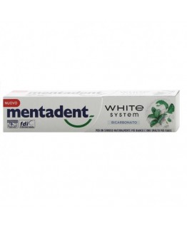 Зубная паста Mentadent White system bicarbonato 75мл